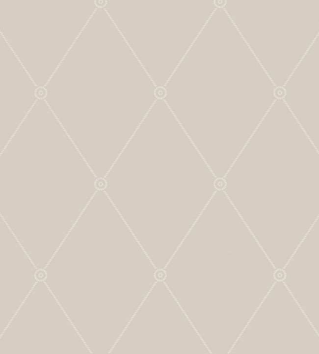 Large Georgian Rope Trellis Wallpaper by Cole & Son Linen