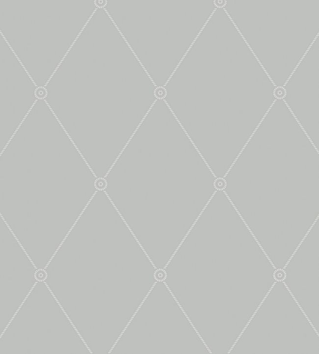 Large Georgian Rope Trellis Wallpaper by Cole & Son Grey