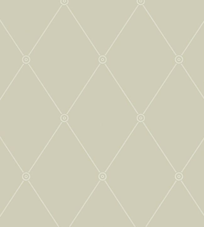 Large Georgian Rope Trellis Wallpaper by Cole & Son Olive