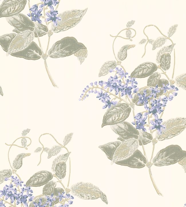 Madras Violet Wallpaper by Cole & Son Lilac & Stone