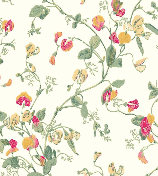 Sweet Pea Wallpaper by Cole & Son Leaf Greens