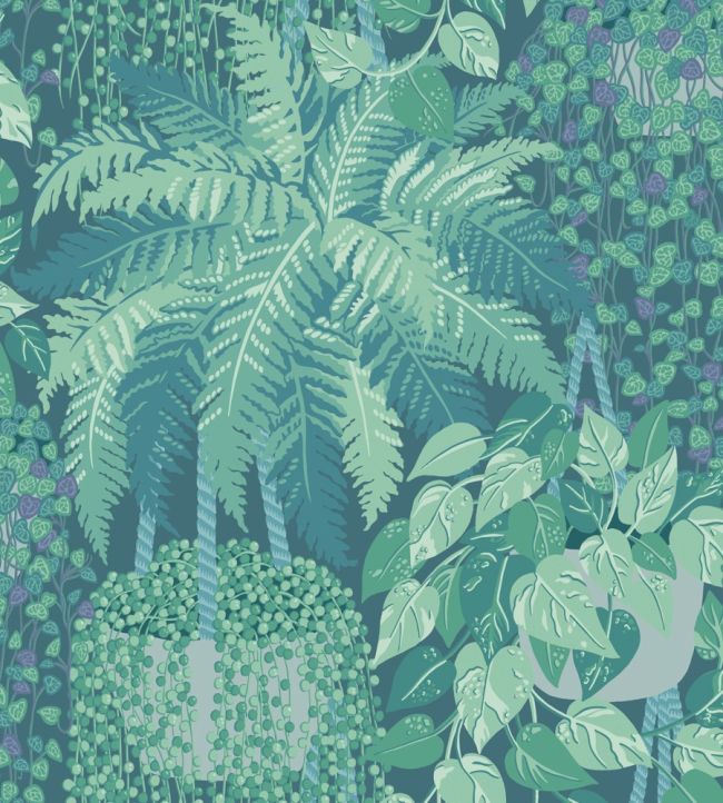 Fern Wallpaper by Cole & Son Viridian & Teal