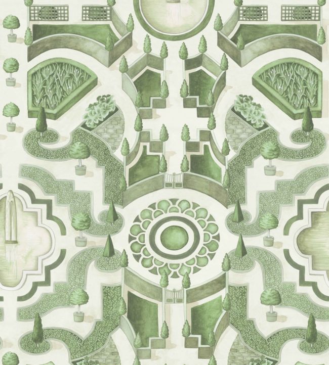 Topiary Wallpaper by Cole & Son Leaf Green