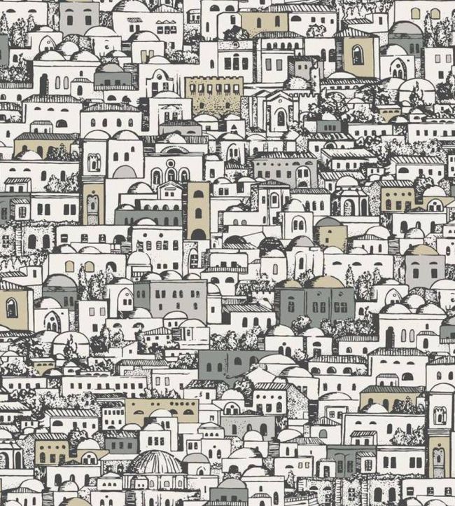 Mediterranea Wallpaper by Cole & Son White & Metallic