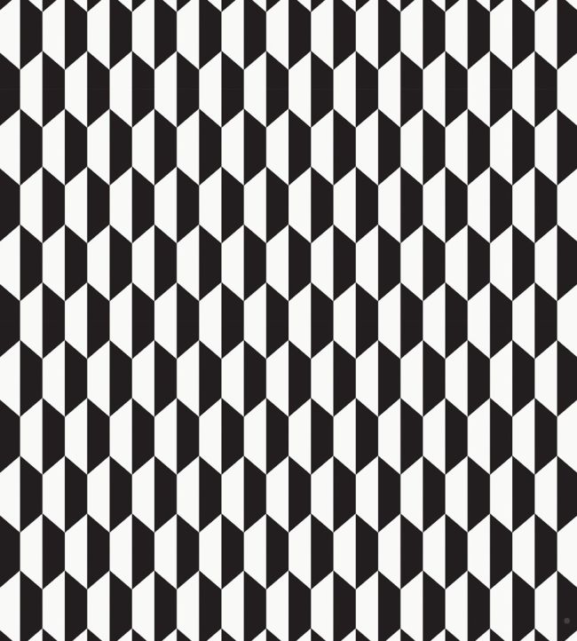 Tile Fabric by Cole & Son Soot/Snow