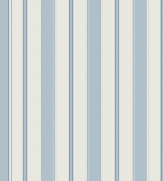 Cambridge Stripe Wallpaper by Cole & Son Pale Blue