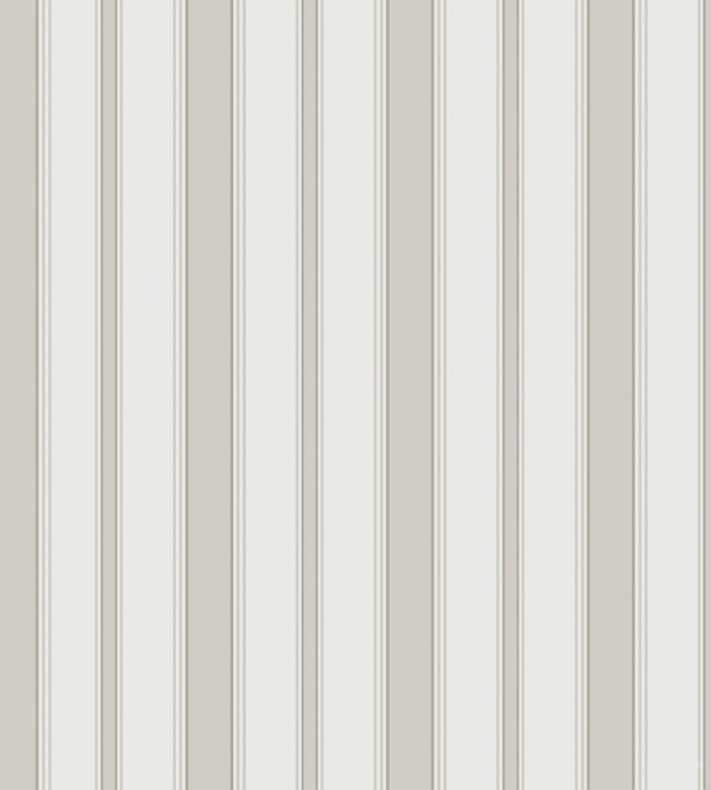 Cambridge Stripe Wallpaper by Cole & Son Stone/White