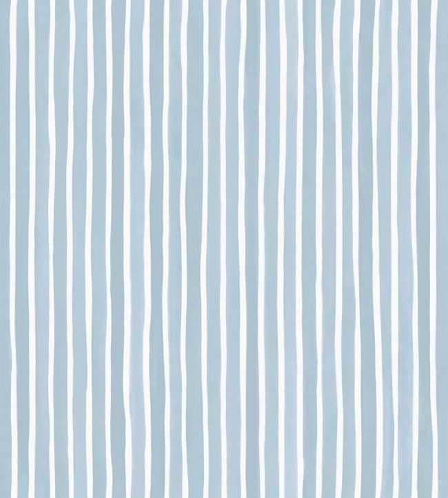 Croquet Stripe Wallpaper by Cole & Son Blue