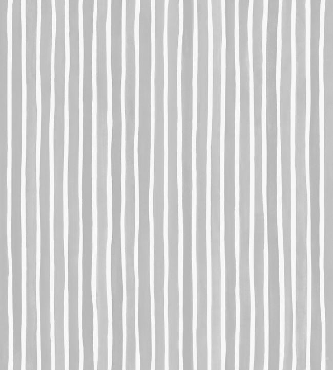 Croquet Stripe Wallpaper by Cole & Son Soft Grey
