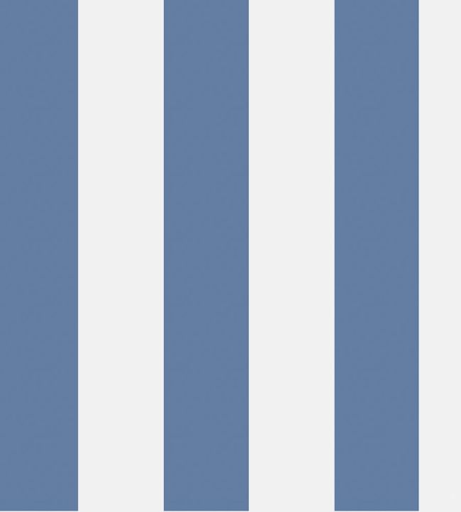 Glastonbury Stripe Wallpaper by Cole & Son Nautical Blue