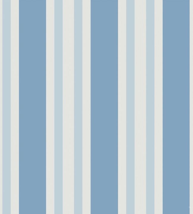Polo Stripe Wallpaper by Cole & Son Blue
