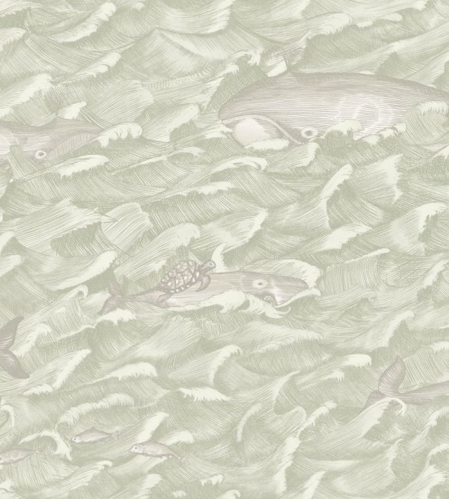 Melville Wallpaper by Cole & Son Green