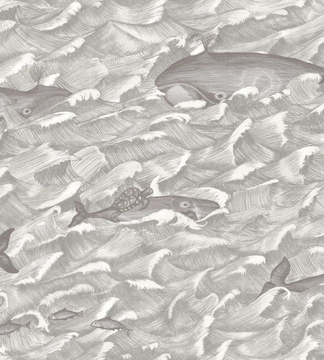 Melville Wallpaper by Cole & Son Black & White