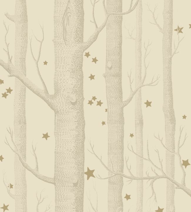Woods & Stars Wallpaper by Cole & Son Buff & Gold