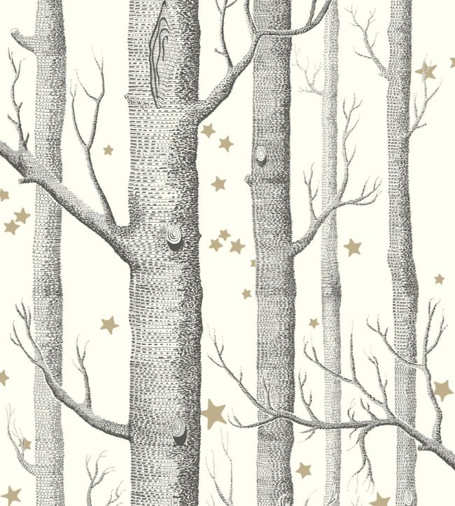 Woods & Stars Wallpaper by Cole & Son Black & White