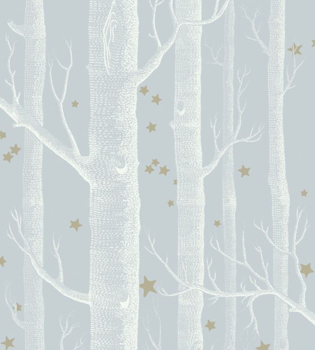 Woods & Stars Wallpaper by Cole & Son Powder Blue