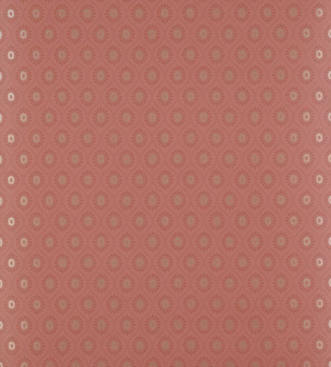 Brightwell Wallpaper by Colefax and Fowler Red