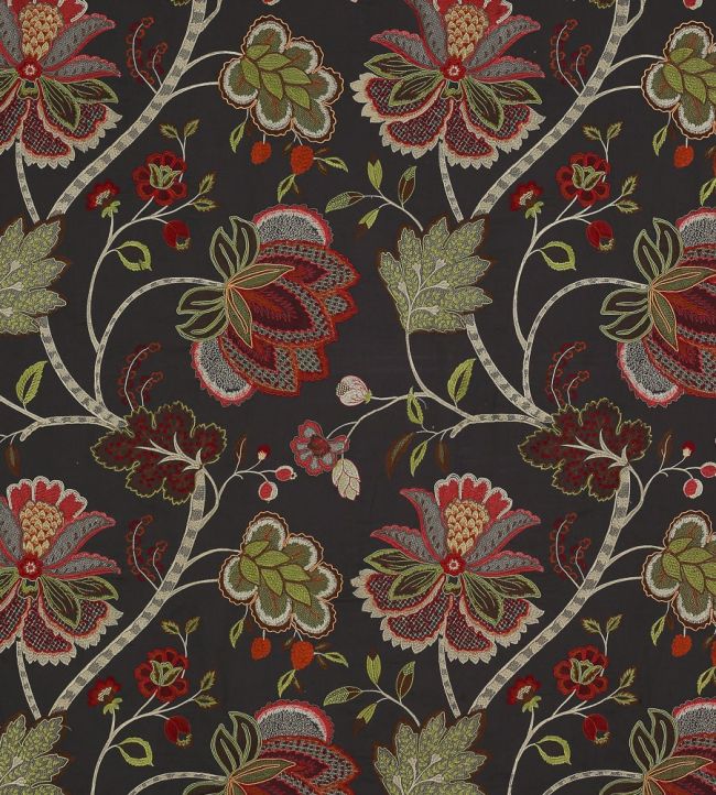 Baptista Linen Fabric by Colefax and Fowler Charcoal