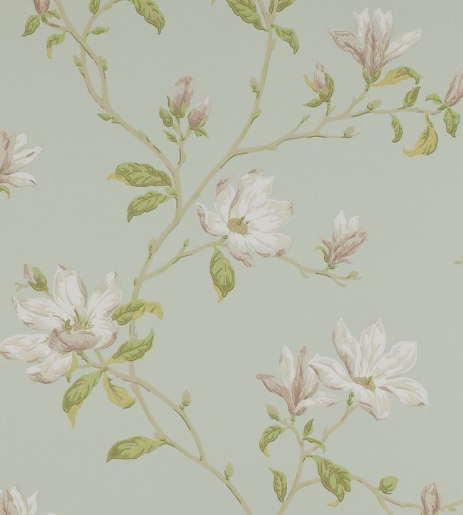 Marchwood Wallpaper by Colefax and Fowler Aqua