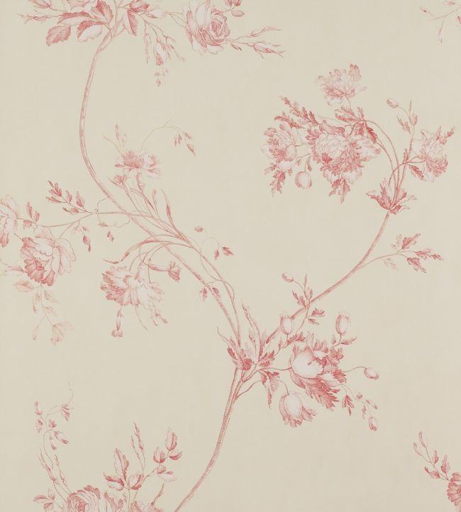 Darcy Wallpaper by Colefax and Fowler Red