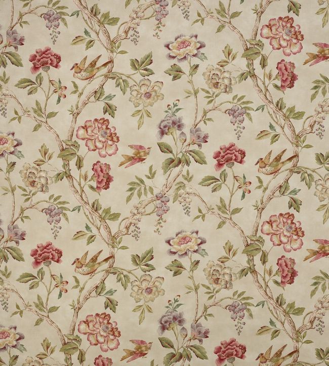 Leonora Fabric by Colefax And Fowler Red/Green