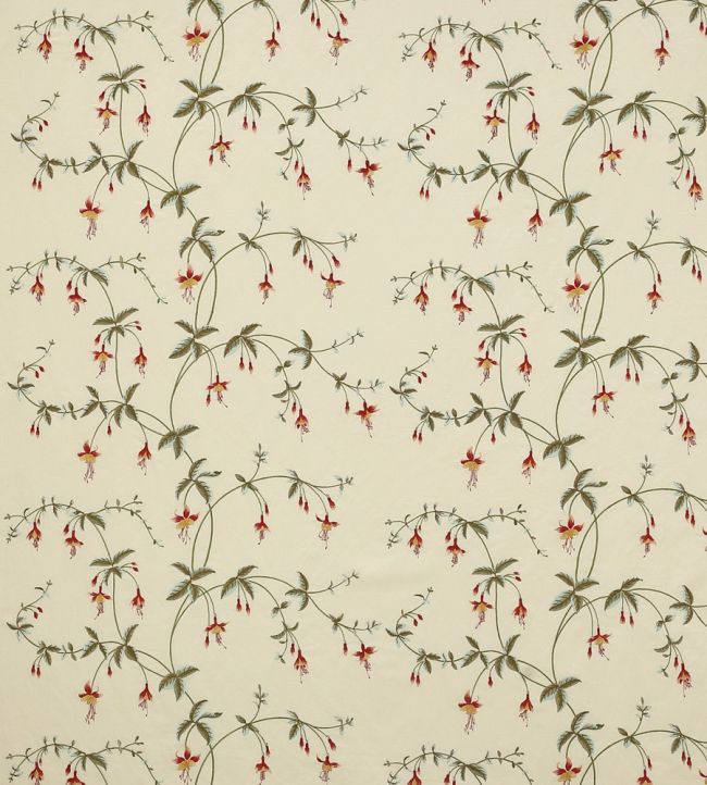 Viviers Fabric by Colefax And Fowler Tomato/Green