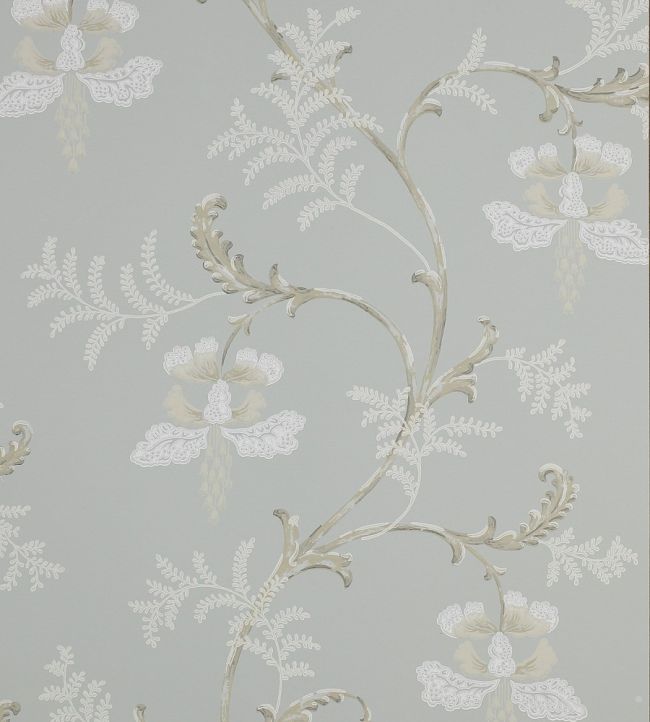 Bellflower Wallpaper by Colefax and Fowler Old Blue