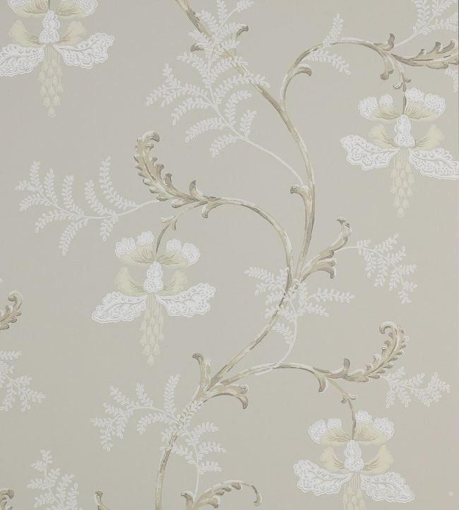 Bellflower Wallpaper by Colefax and Fowler Silver