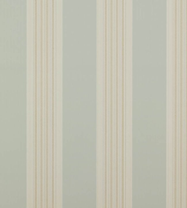 Tealby Stripe Wallpaper by Colefax And Fowler Aqua / Beige