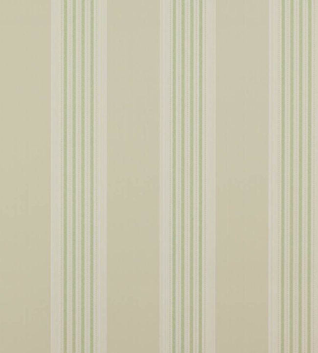 Tealby Stripe Wallpaper by Colefax And Fowler Beige / Green