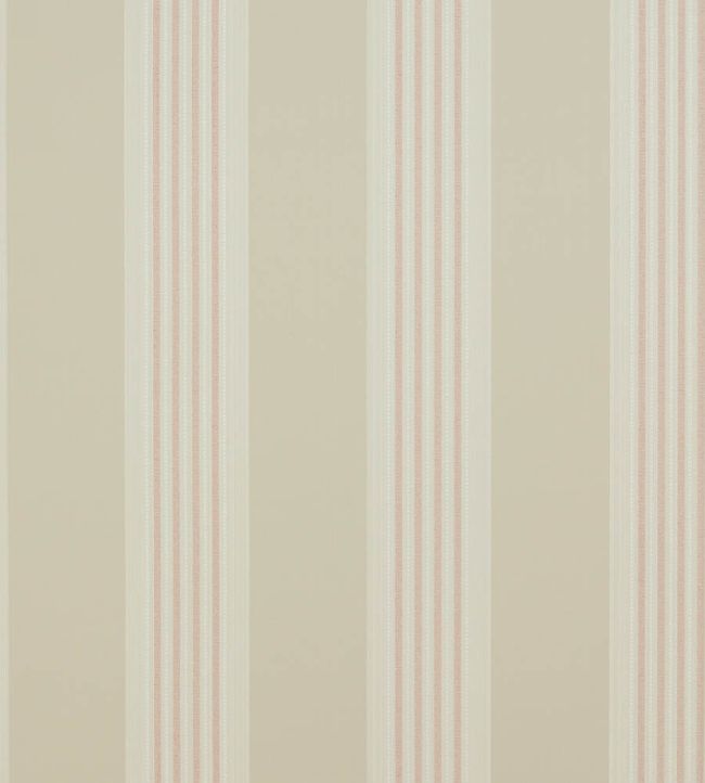 Tealby Stripe Wallpaper by Colefax And Fowler Cream / Pink