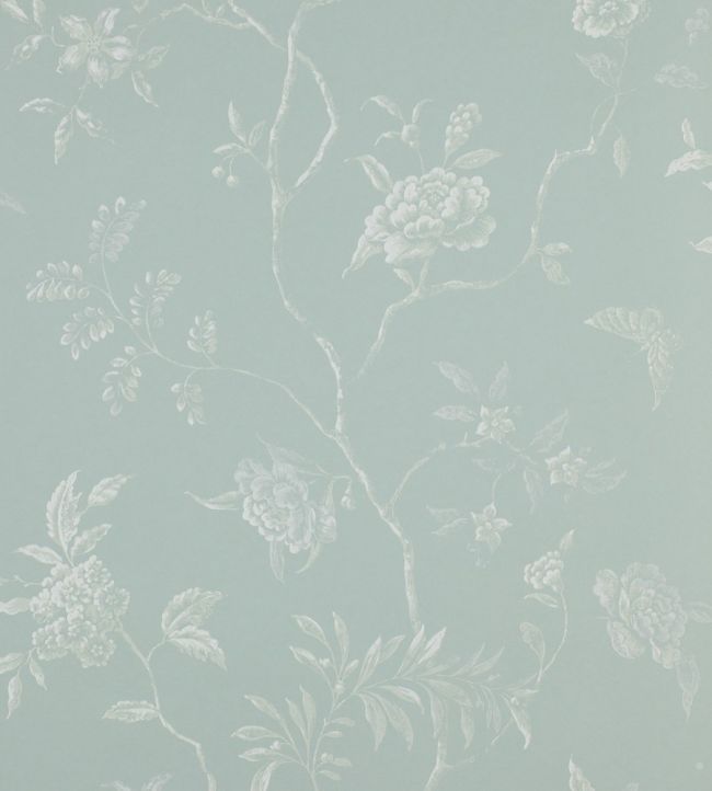 Delancey Wallpaper by Colefax and Fowler Aqua