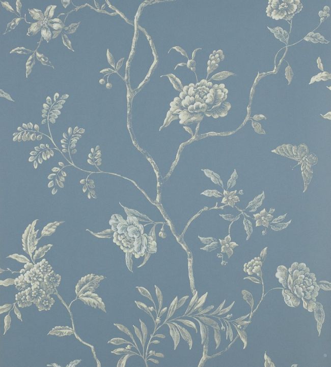 Delancey Wallpaper by Colefax and Fowler Blue