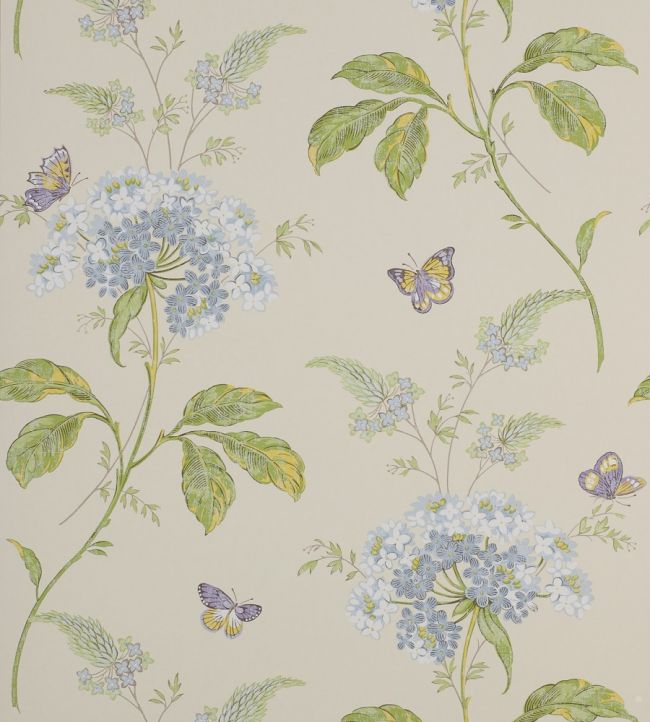 Messina Wallpaper by Colefax and Fowler Blue/Green