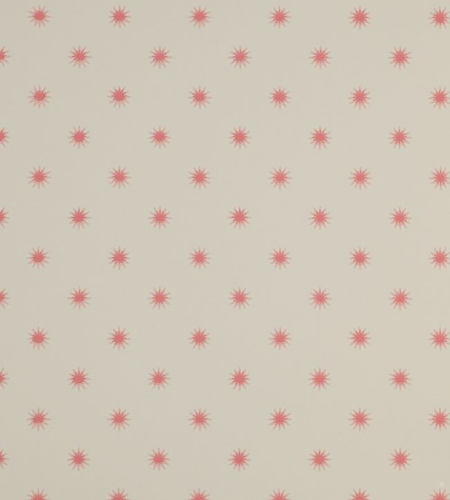 Larissa Wallpaper by Colefax and Fowler Red/Cream