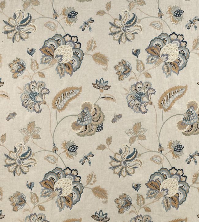 Ashlar Fabric by Colefax and Fowler Blue