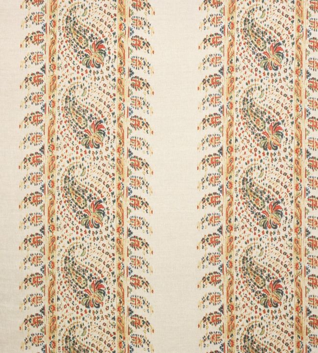 Esta Fabric by Colefax and Fowler Red/Forest