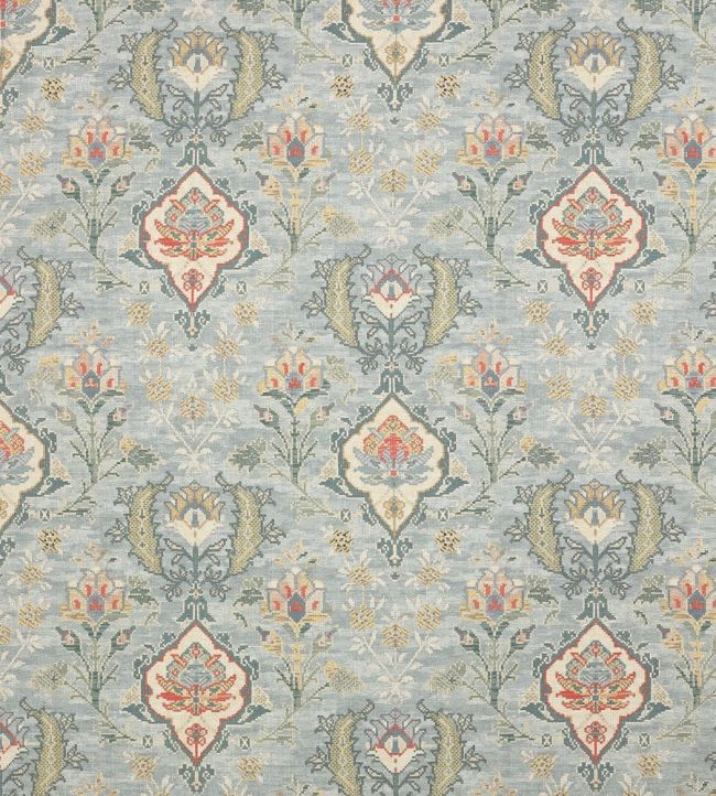Floriana Fabric by Colefax and Fowler Aqua