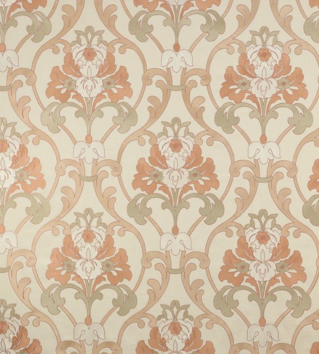 Lombard Fabric by Colefax and Fowler Antique Rose