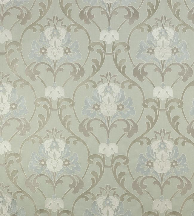 Lombard Fabric by Colefax and Fowler Aqua