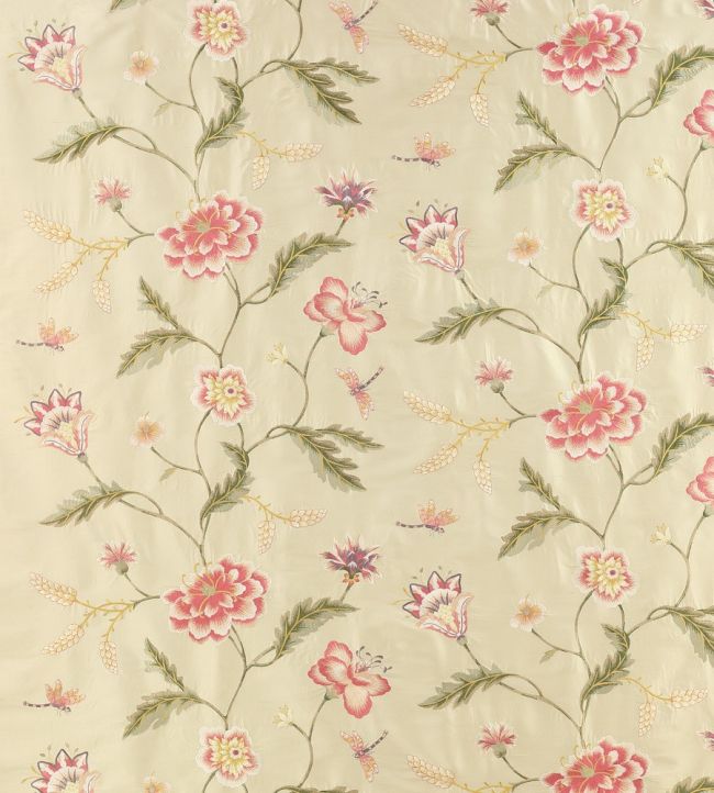 Passerine Fabric by Colefax and Fowler Pink/Green