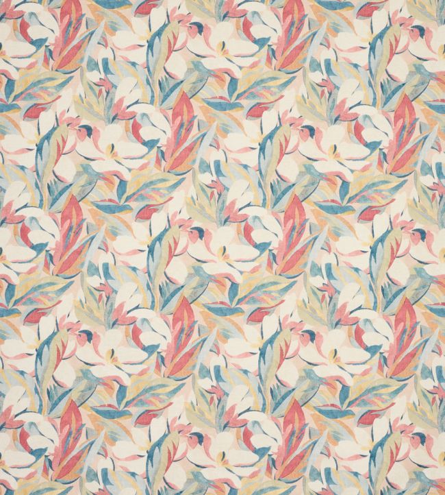 Coletta Fabric by Jane Churchill Red/Blue