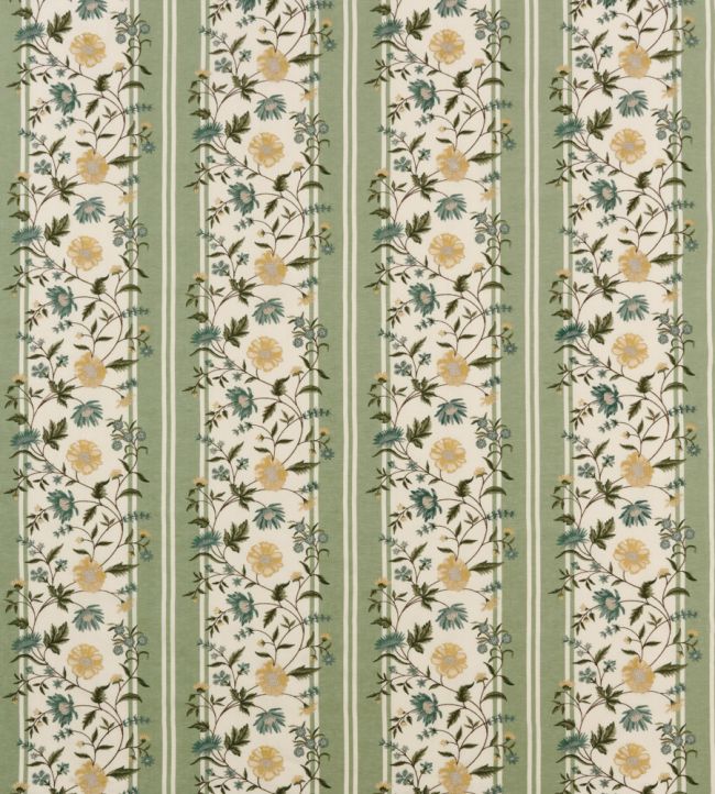 Colmar Fabric by Nina Campbell Green/Aqua/Yellow