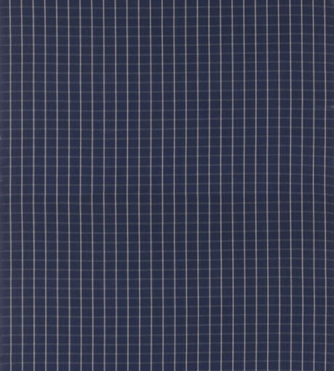 Compass Check Fabric by Mulberry Home Indigo