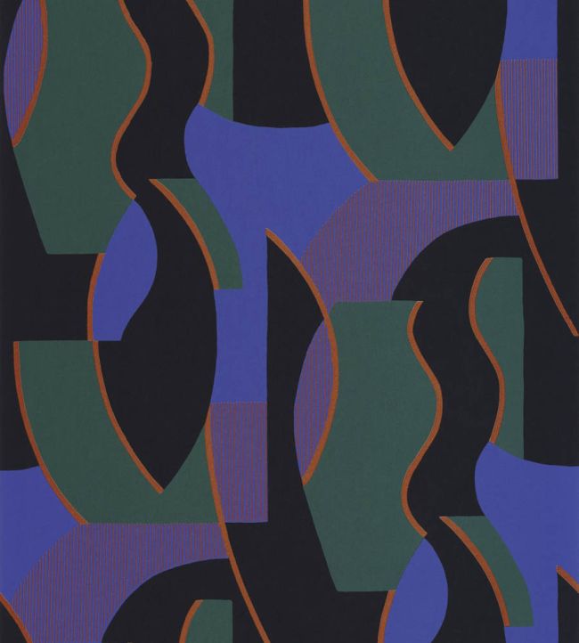Concept Wallpaper by Casadeco Encre/Emeraude