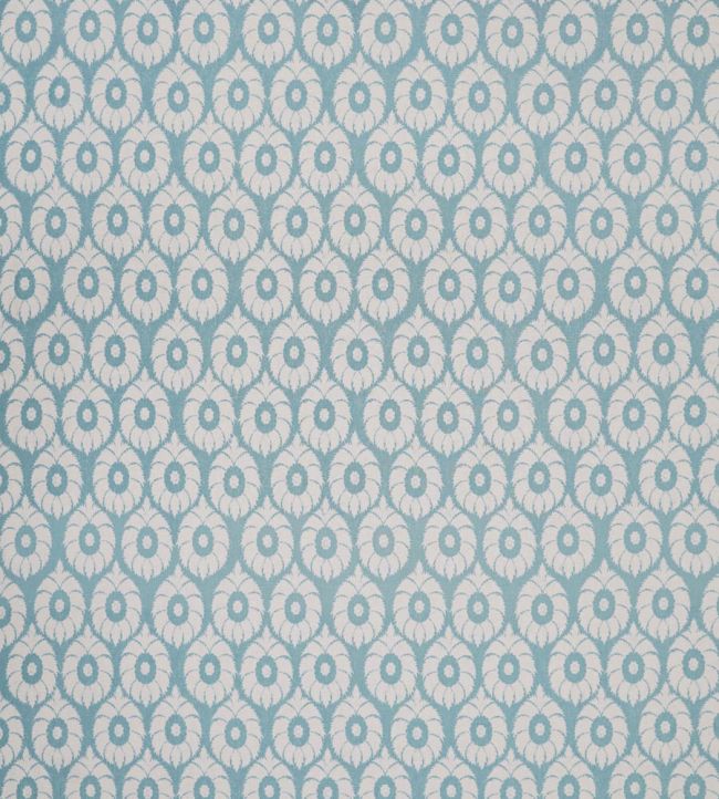 Conch Flower Fabric by Jim Thompson No.9 Sky Blue