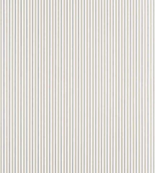Conner Stripe Wallpaper by Thibaut Beige and Grey