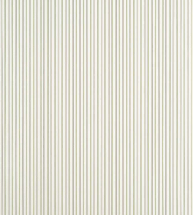 Conner Stripe Wallpaper by Thibaut Green and Beige