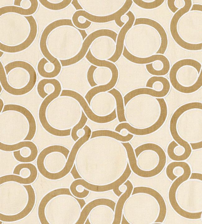 Conundrum Fabric by Schumacher Biscuit