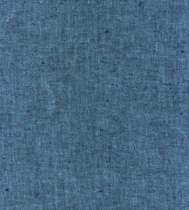 Coppice Plain Fabric by Ian Mankin Marine Blue